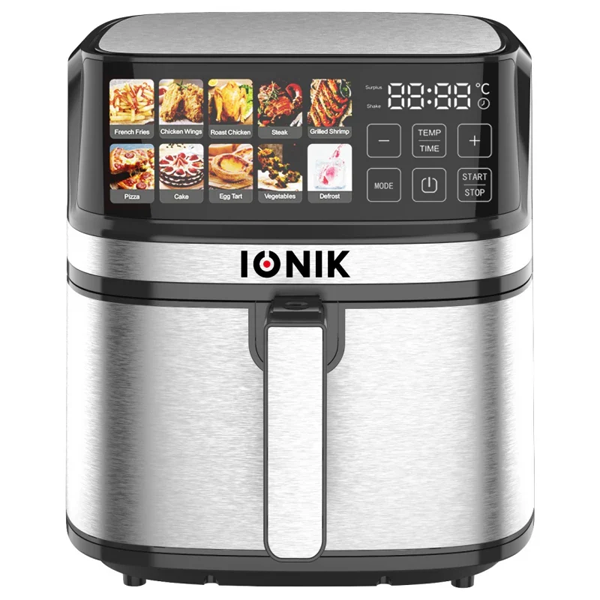 قلاية هوائية AIRFRYER سعة 8 لتر بقوة 1700 واط مصممة بـ شاشة لمس LED ماركة IONIK