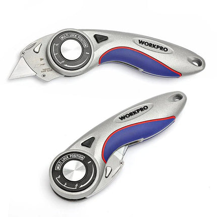 مشرط سجاد WORKPRO متعدد الاستخدامات من الألومنيوم سريع التغيير | WP211013