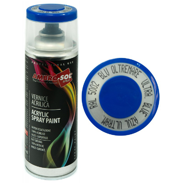 دهان رش أكريليك أمبرو 400 مل -  أزرق