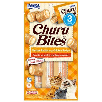 Inaba Churu Bites Chicken Recipe wraps