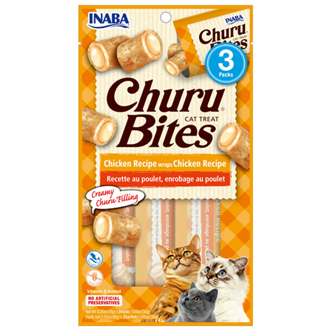 Inaba Churu Bites Chicken Recipe wraps