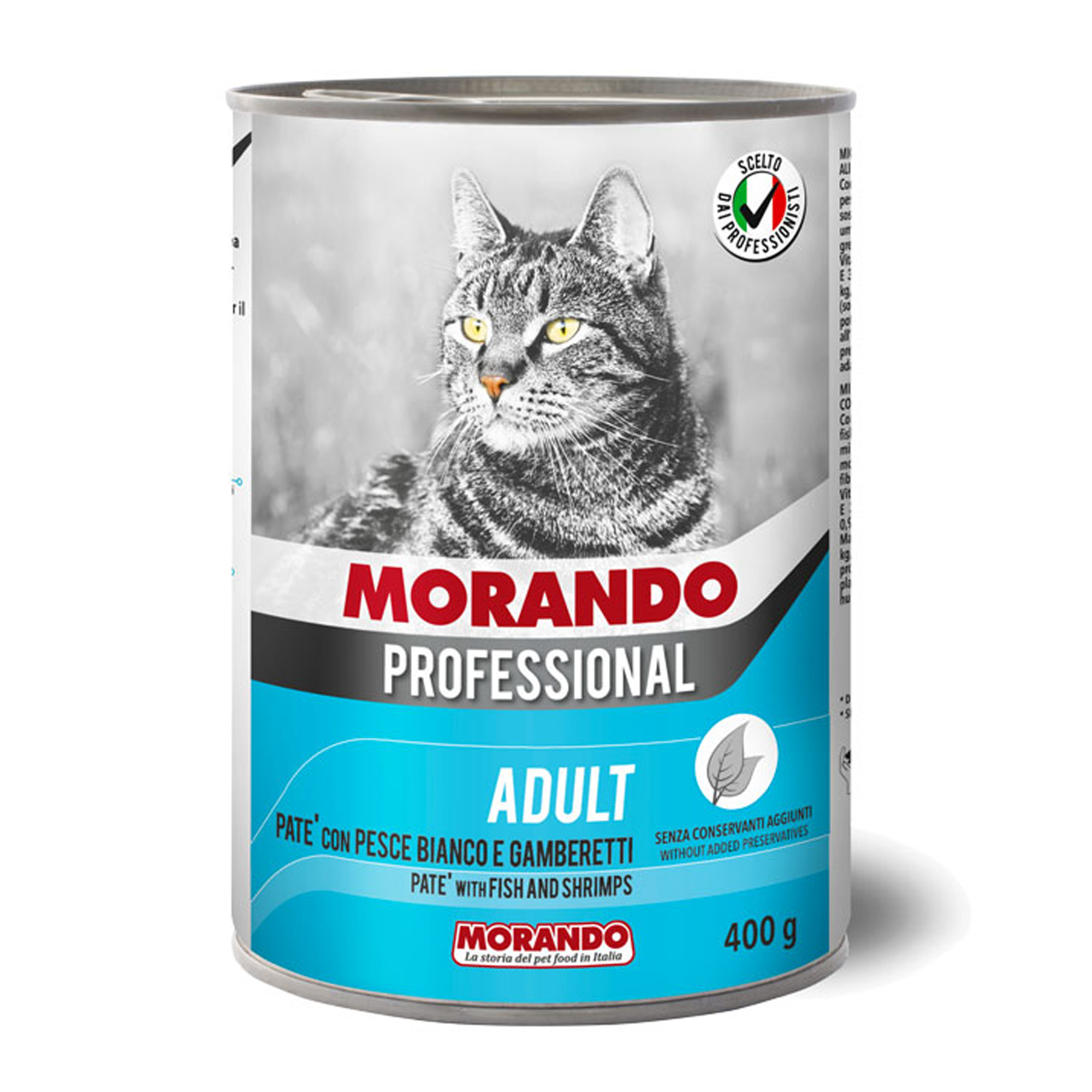 Morando ADULT PATÉ WITH WHITE FISH AND SHRIMP 400g |