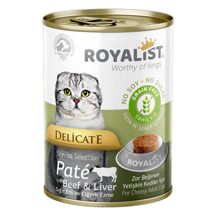 Royalist Pate Cat Food Beef & Liver 400g