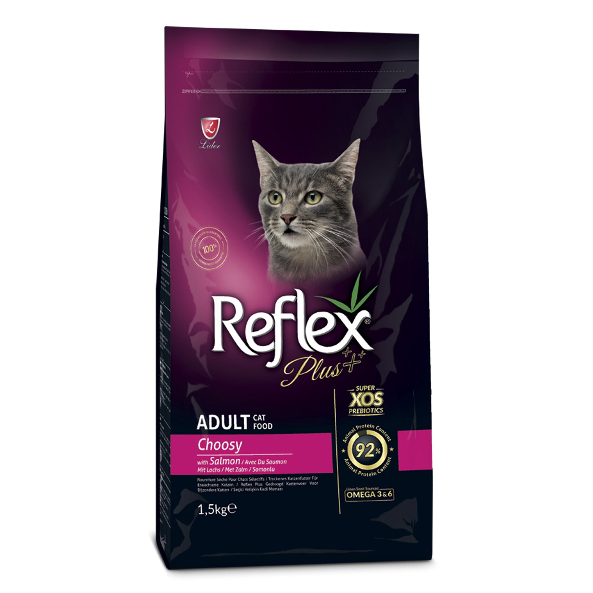 Reflex Plus Choosy Adult Cat Food with Salmon 1.5kg |
