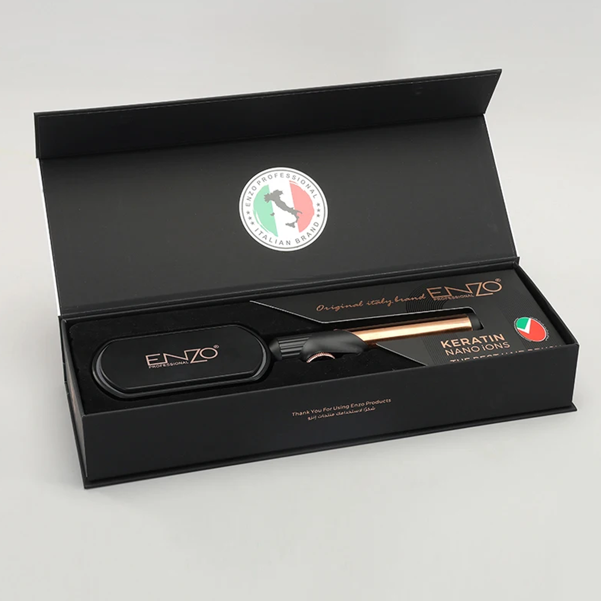 فرشاة سشوار كهربائية احترافية مع شاشة LCD لتجفيف الشعر ماركة ENZO | ENZO فرشاة سشوار كهربائية احترافية مع شاشة LCD لتجفيف الشعر ماركة ENZO | ENZO