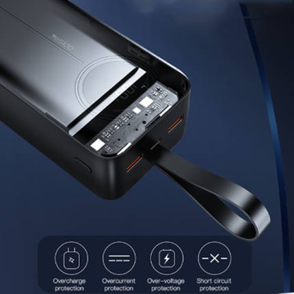 باوربانك Yesido YP42 بسعة 30000mAh – شحن سريع 22.5W مع شاشة LCD رقمية