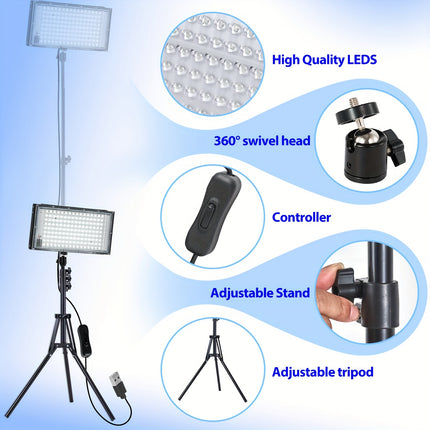 ضوء عمل ليدمع حامل ثلاثي القوائم قابل للتعديل