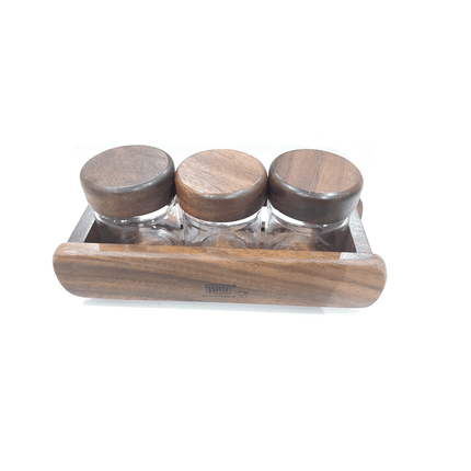 BILLI Jar SPICE BOTTLES W/RACK||زجاجات توابل