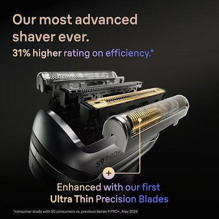 Braun Series 9 Pro+ 9615s Electric Shaver – 5 ProShave Elements, ProLift Technology, and Graphite Finish