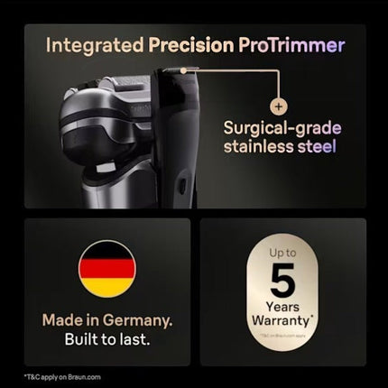 Braun Series 9 Pro+ 9667cc Electric Shaver with SmartCare Center and PowerCase