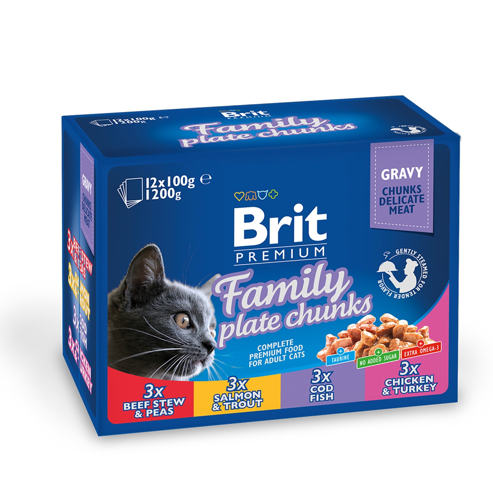 Brit Premium Cat Wet Food Pouches 12pcs |