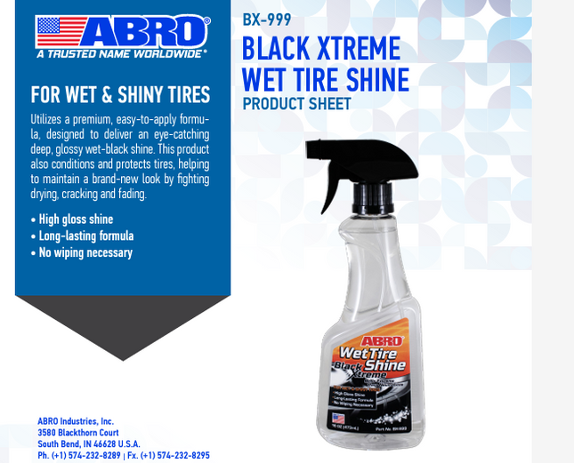 ملمع إطارات شديد الرطوبة من ابرو ABR0