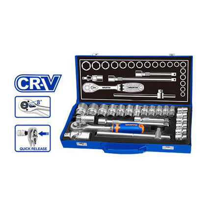 طقم بوكسات 24 قطعة  1/2انش  heavy duty وادفو  WST2L24  -عمان هاردوير