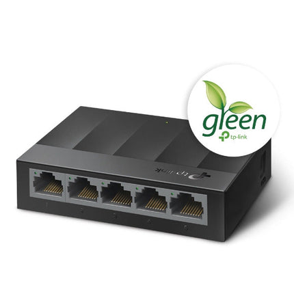 محول شبكة مكتبي TP-Link LS1005G | 5 منافذ بسرعة 10/100/1000 ميجابت في الثانية (أسود)