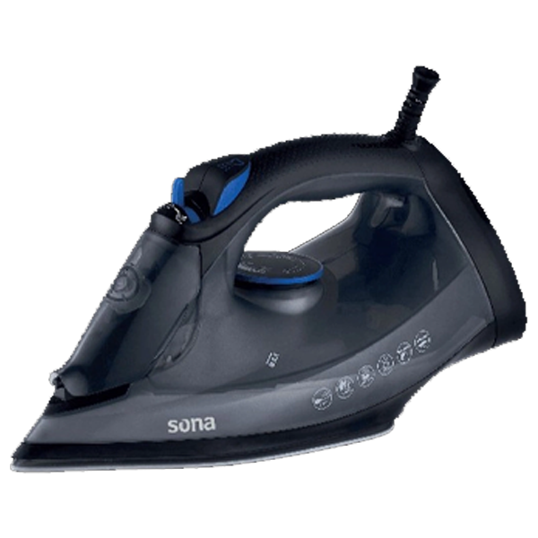 مكوى/مكواة بخار قوة 2600 واط بخاصية إطلاق البخار عموديًا سعة 600 مل ماركة SONA