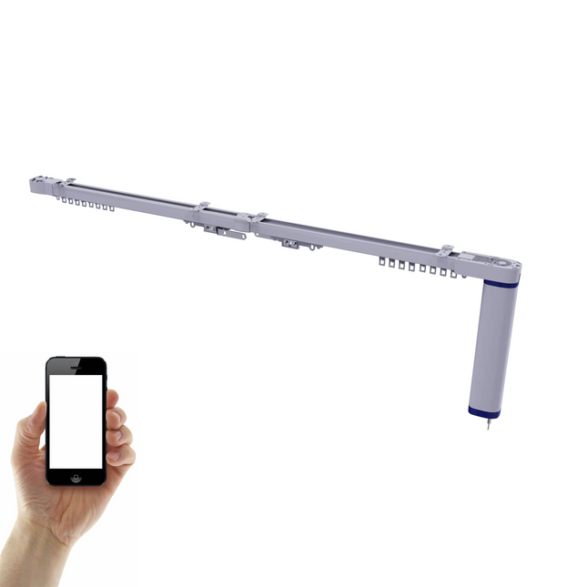 Smart curtain track with motor