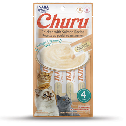 Inaba Churu Cat Treats - Chicken with Salmon Flavor