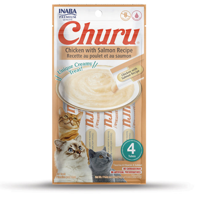 Inaba Churu Cat Treats - Chicken with Salmon Flavor