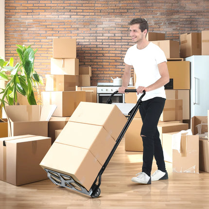 عرباية نقل مع سلم المنيوم على عجلات