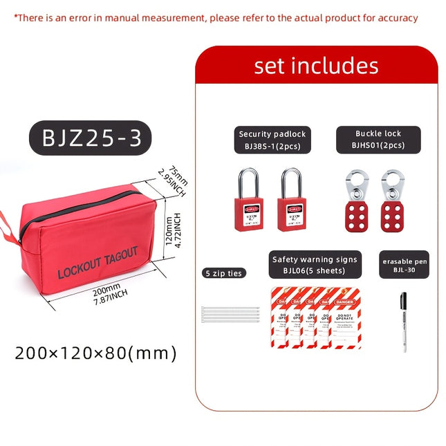 شنتة اقفال لوتو لفني الصيانة مع قفلين