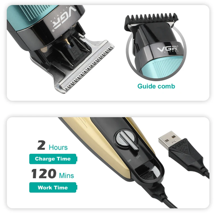 ماكينة حلاقة رجالية بـ شفرات من ستانلس ستيل ماركة VGR موديل V-975