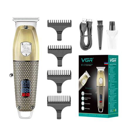 ماكينة حلاقة الشعر اللاسلكية مع 4 امشاط ماركة VGR موديل v-976