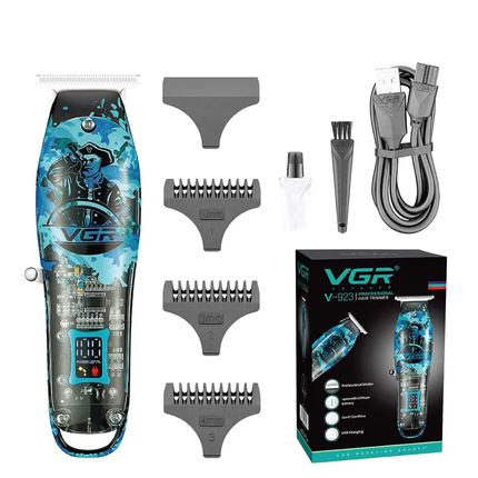 ماكينة حلاقة الشعر الرجالية الاحترافية بـ شاشة LED ماركة VGR موديل v-923
