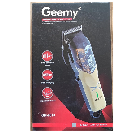 ماكينة حلاقة رجالية احترافية للرجال القابلة لاعادة الشحن ماركة GEEMY- GM6610