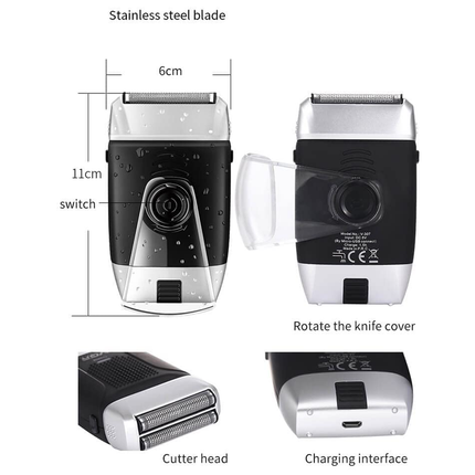 ماكينة حلاقة للاستخدام الجاف و الرطب ماركة VGR موديل - v-307