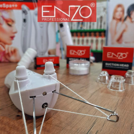 بكج ماكينة الخيط و جهاز ازالة الرؤوس السوداء 2 بـ 1 ماركة ENZO - موديل EN-6086