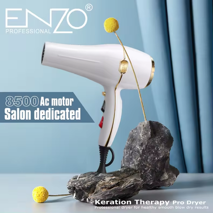 سشوار مجفف الشعر الاحترافي للكيراتين والبروتين "8500 واط" من ENZO
