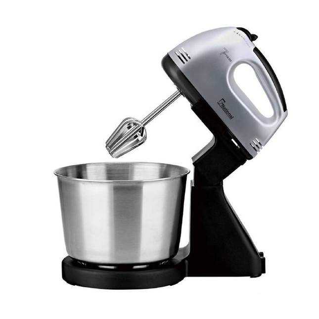 عجانة صغيرة بـ 7 سرعات مع وعاء من الستانلس الستيل ماركة B NATIONAL