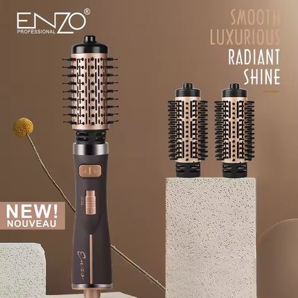 فرشاة شعر 2 بـ 1 بتصميم عصري قوة "1500 واط" ماركة ENZO موديل - EN-743