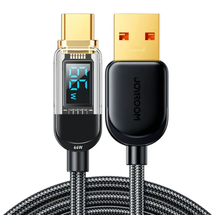 كابل شحن Type-C بشاشة رقمية بطول 1.2 متر ماركة JOYROOM