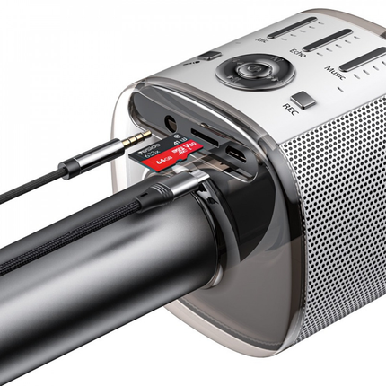 ميكروفون كاريوكي لاسلكي محمول مع قاعدة ستاند ماركة YESIDO