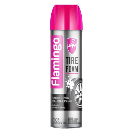 فوم لتلميع وتنظيف اطارات السيارات المقاوم للماء  500 مل  من FLAMINGO