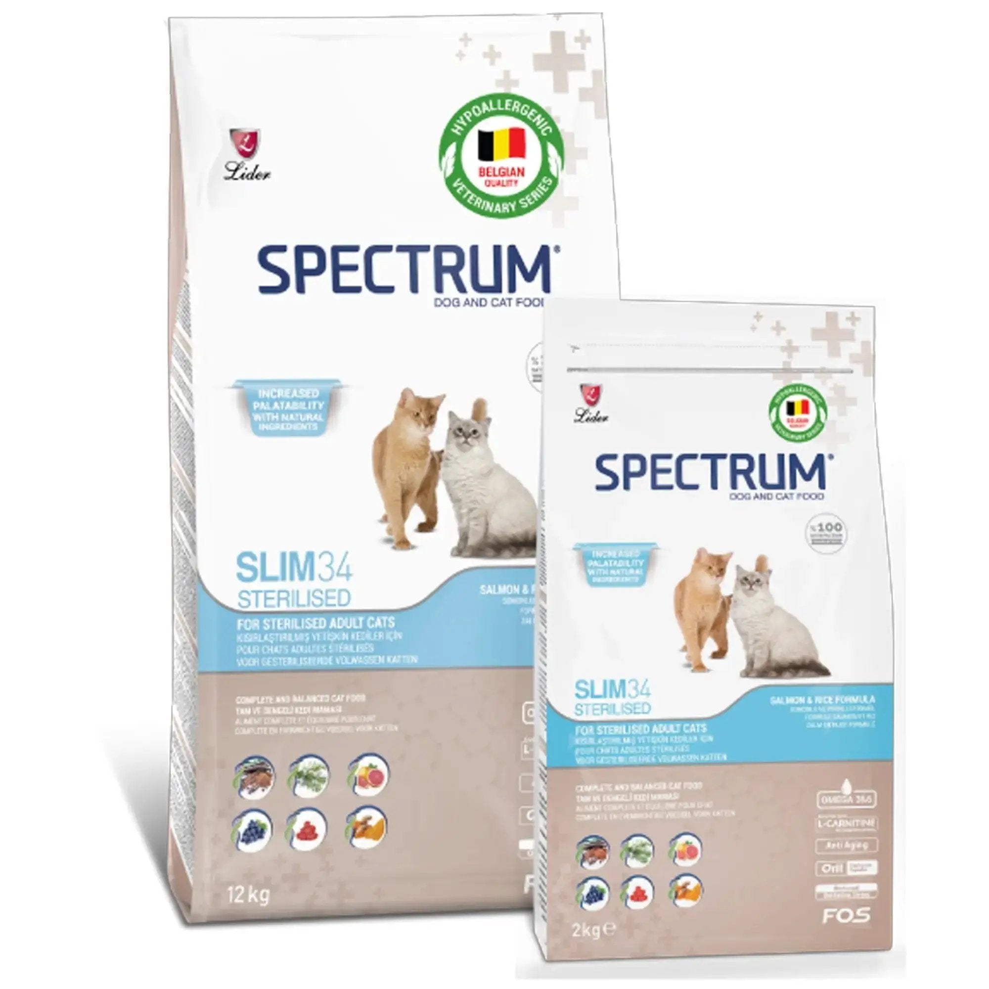 Spectrum Slim Sterilised Cat Food 12 Kg |