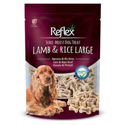Reflex Lamb and Rice Dog Treats for Large Dogs 150g