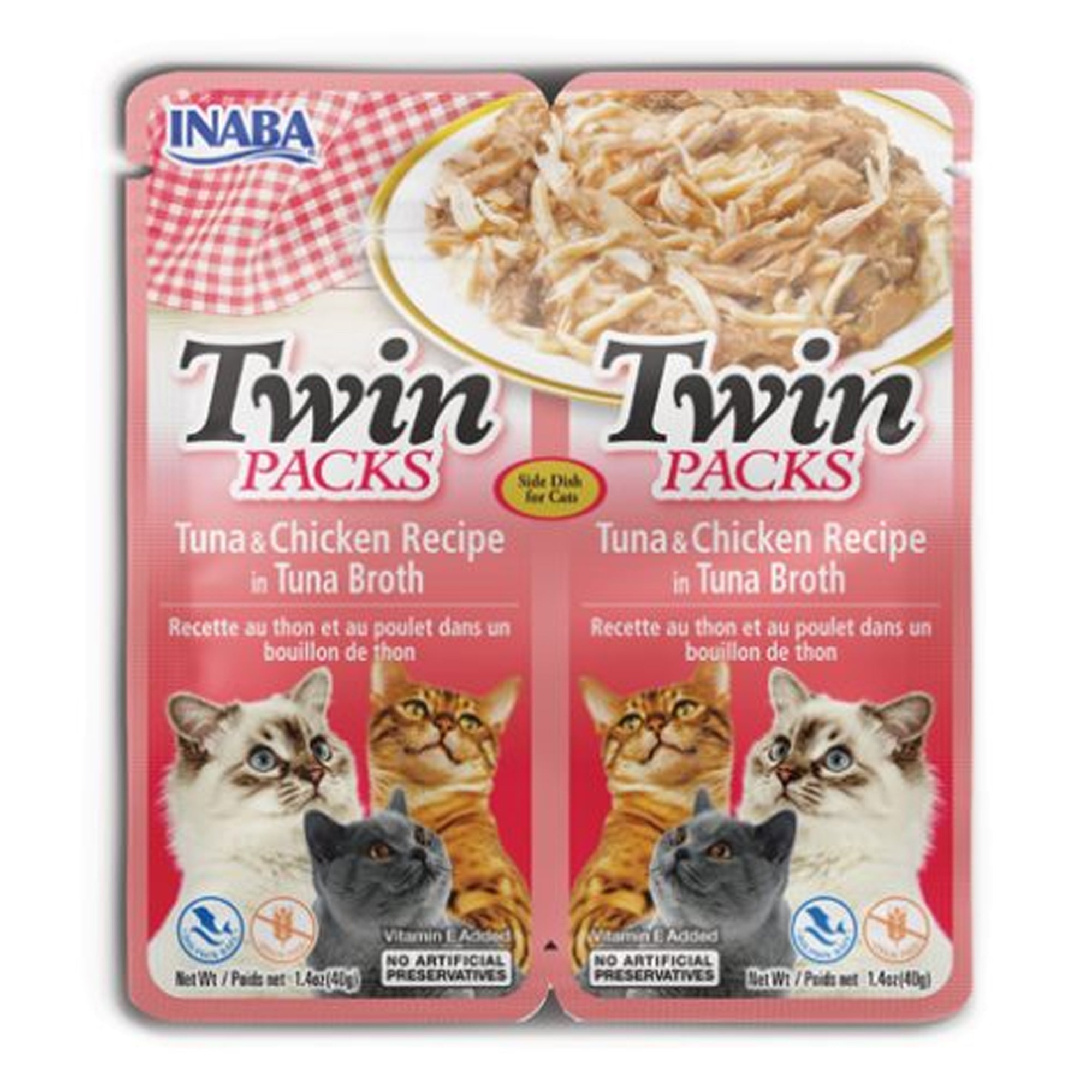 Inaba Twin Packs Tuna & Chicken Recipe in Tuna Broth |