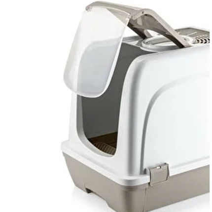 Litter Box Extra Large With Clear Door Flap Random Color