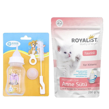 Royalist Kitten Milk 200g + Feeding Bottel