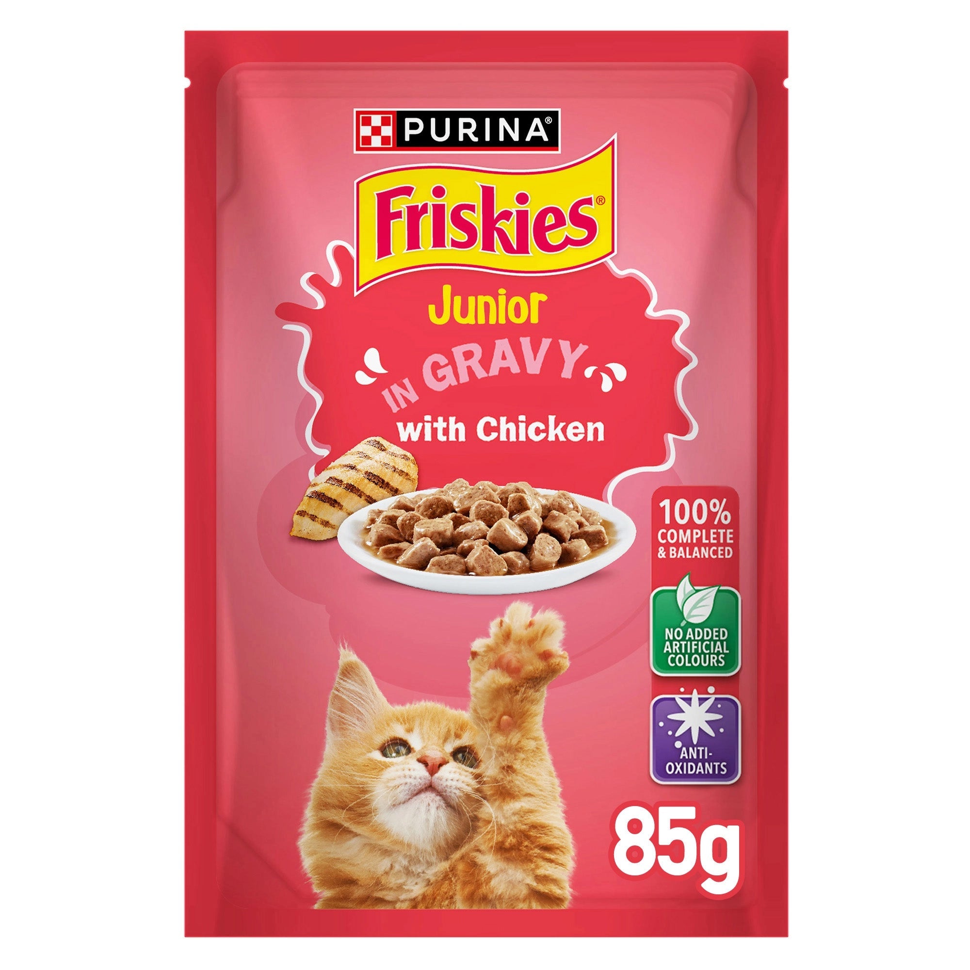 Friskies Kitten in Gravy Wet Cat Food Pouch 85g |