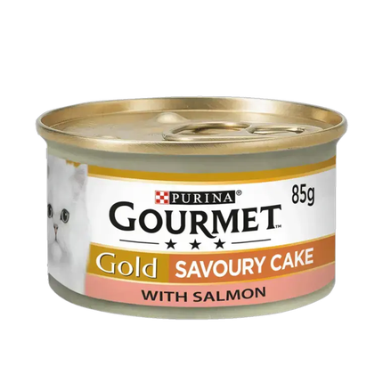 GOURMET® Gold Savoury Cake Salmon Wet Cat Food 85g