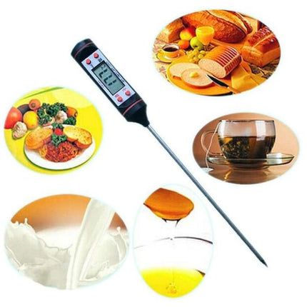 ميزان حرارة رقمي لقياس حرارة الطعام للشواء والطبخ والسوائل