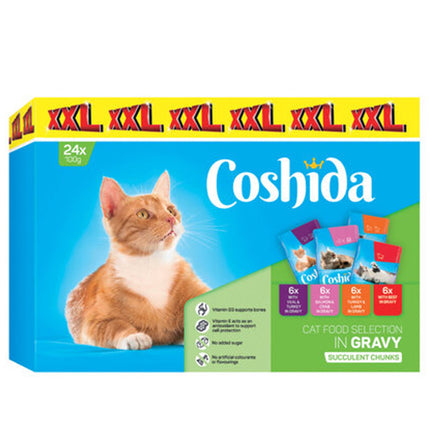 Coshida Wet Food in Chunks for Cats 24pcs