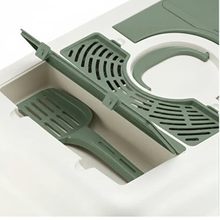 Litter Box Extra Large With Clear Door Flap Random Color