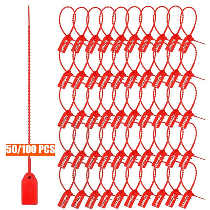 أختام أمان بلاستيكية مضادة للعبث – 50قطعة (250 مم)