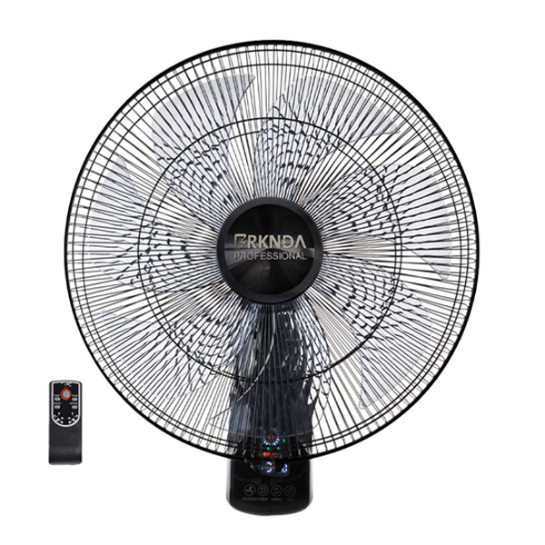 مروحة حائط/جانبية 18 انش و7 فراشات مع ريموت تحكم وتايمر لتحديد الوقت ماركة BRKNDA