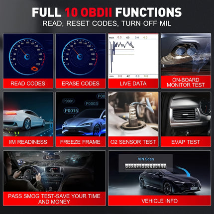 جهاز فحص السيارات LAUNCH OBD2 – ماسح تشخيصي مع 7 وظائف إعادة ضبط