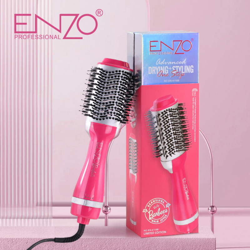 فرشاة باربي الايطالية لـ تجفيف الشعر بقوة 1000 واط ودرجة حرارة عالية - ENZO | ENZO فرشاة باربي الايطالية لـ تجفيف الشعر بقوة 1000 واط ودرجة حرارة عالية - ENZO | ENZO